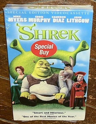 Shrek [CC] (VHS, 2001, DreamWorks) Mike Myers/Eddie Murphy/Cameron Diaz! - Image 1 of 2