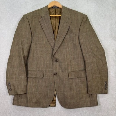 Lauren Ralph Lauren Hombres 42R Blazer Seda Lana Cuadros Deporte Abrigo Chaqueta Ventana Foto 1 de 4