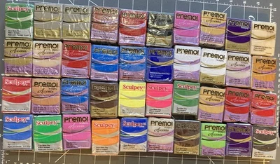 Lot of 40 Premo & Sculpey III Sculpey Polymer Clay Needs Softening Lot #1 - Image 1 of 2