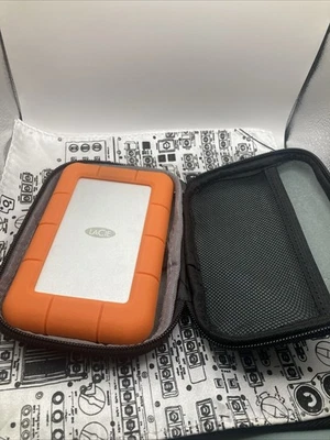 LaCie 1TB Rugged Mini External Hard Drive USB 3.0 Model LAC301558 Orange - Image 1 of 4