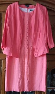 Damenkleid mit Jäckchen, orange, Gr.42 von Fa.Vögele, sehr gut erhalten - Bild 1 von 1