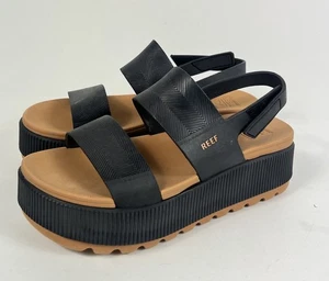 REEF Water Vista Higher Damen Plateau Sandale - Gr. 7 - schwarz/cognac - Bild 1 von 8