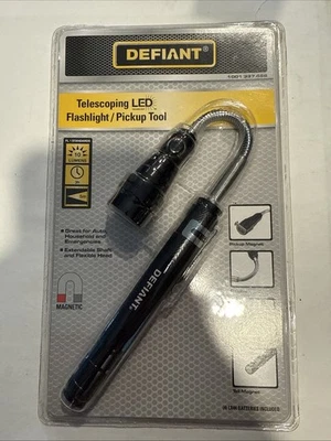 New Defiant Telescoping LED Flashlight and Magnetic Pickup Tool - Image 1 of 2