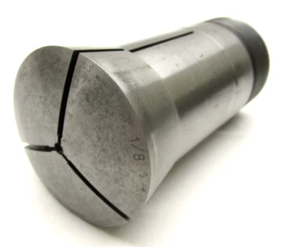 HARDINGE 1/8" 16C ROUND COLLET w/ INTERNAL THREADS - Image 1 of 3