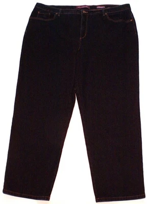 Pantalones de mezclilla elásticos cónicos azules Gloria Vanderbilt Amanda Plus 24W para mujer Foto 1 de 4