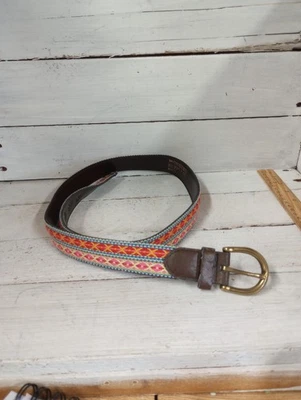 Mossimo Belt Aztec Western Style Size Large  Fits 35-38", Brown Multicolor Boho. - Image 1 of 4