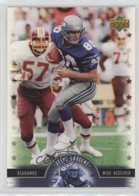 2005 Upper Deck NFL Legends Steve Largent #63 HOF - Image 1 of 2