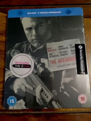 The Accountant Bluray Steelbook Hmv Exclusive New And Sealed - Image 1 of 2