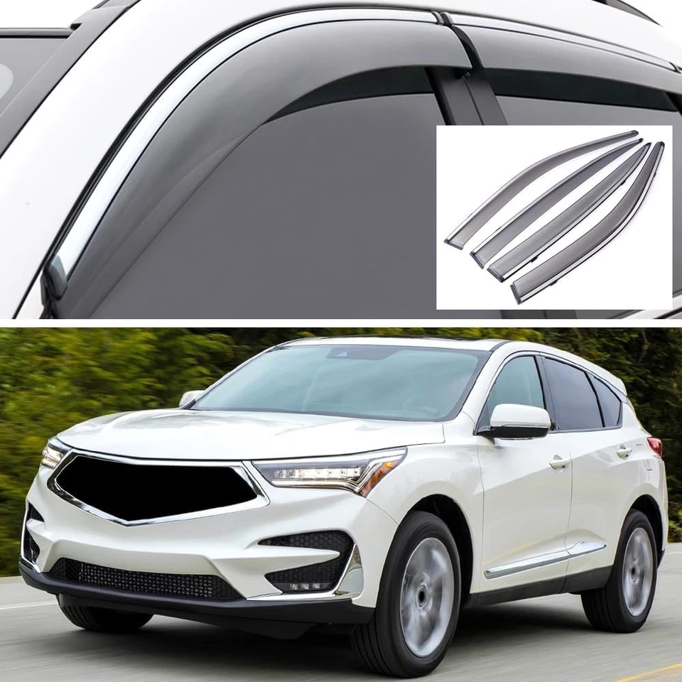Nuevos protectores de sol/lluvia deflector de viento viseras de ventana compatibles/ 2019-25 Acura envío rápido Foto 1 de 4