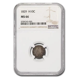 1829 Capped Bust Half Dime MS-66 NGC - Picture 1 of 3