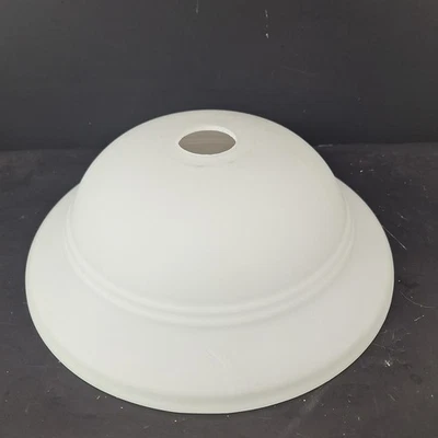 White Frosted Glass Ceiling Light Shade 12" Globe Replacement 1.5" Fitter - Image 1 of 4