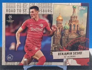 Benjamin Sesko RC 2021-22 Topps UCL UEFA #RSP-20 Road to St Petersburg - Picture 1 of 8