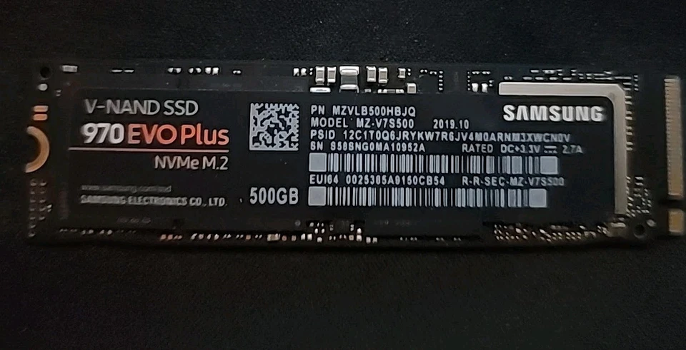Samsung 970 EVO Plus NVMe M.2 500 GB Internal SSD (MZ-V7S500B/AM) - Image 1 of 1