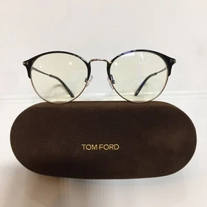 NIB Tom Ford TF5541-B 001 Blk Gld Metal w. Blue Light Block Eyeglasses 51mm - Picture 1 of 7