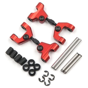 Yeah Racing Aluminum Rear Upper Arm Set For Tamiya TT-01 TT-01E Red RC Upgrades - Picture 1 of 3