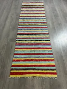 Schöner Kelim Kilim Orientteppich Perserteppich 294cm x 79cm 20104 - Bild 1 von 13