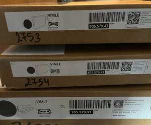 IKEA VIMLE REPLACEMENT FULL COVER SET 3 seater sofa Lejde Grey NEW RRP £279 - Picture 1 of 6