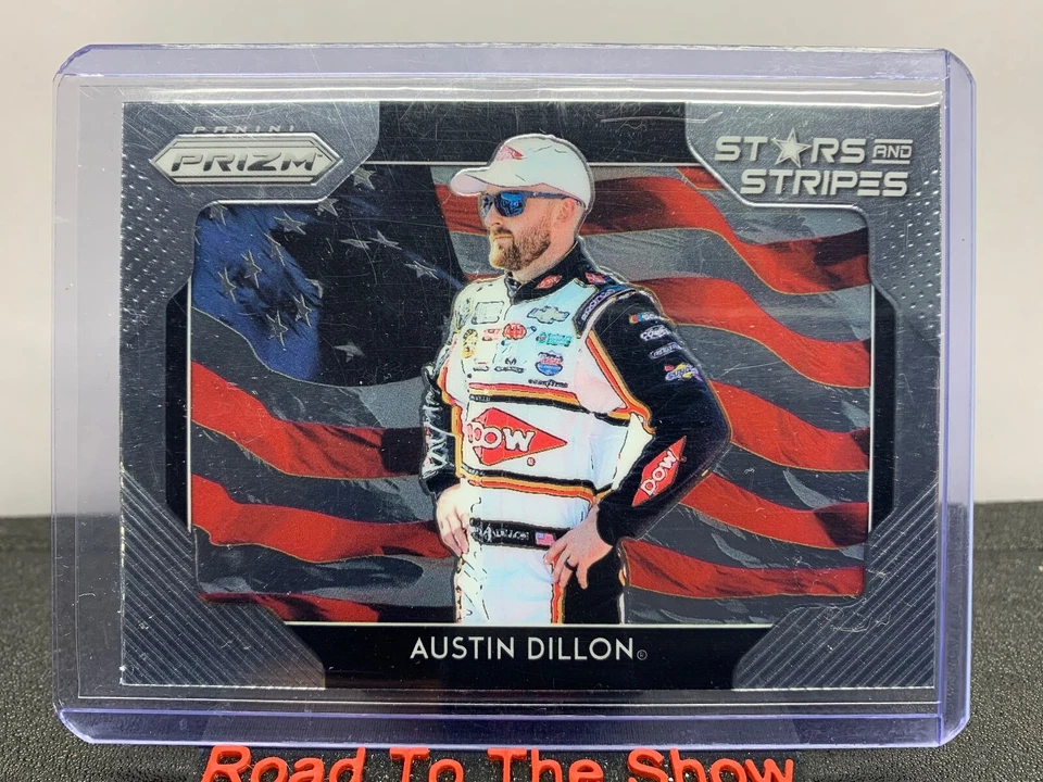 2019 Panini Prizm STARS & STRIPES PRIZM PARALLEL #SS-5 Austin Dillon SWEET! - Image 1 of 2