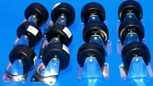JUEGO FIJO DE 24 PIEZAS DE NEUMÁTICOS DE GOMA CON RUEDAS DE RUEDA DE 2" 12 PIEZAS GIRATORIAS 12 PIEZAS - Imagen 1 de 1