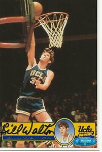 UCLA Basketball Bill Walton Autographed Card W/Tri-Star Hologram