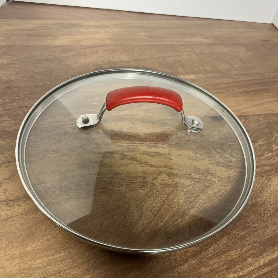 Techniques By Cooks Essentials 26cm Replacement Lid Red 9.5 Inches - Image 1 of 1