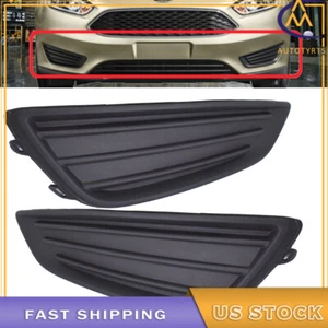 Left&Right Side Front Fog Lights Lamps Cover For 2015-2018 Ford Focus S SE - Picture 1 of 6