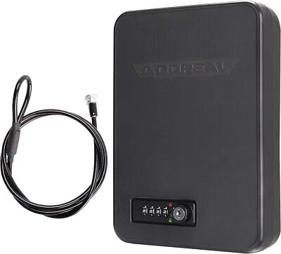 Gun Safes for Pistols, Small Pistol Safe Portable Safe Plastic Car Travel Safe - Image 1 of 4