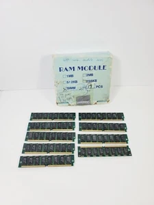 Lot of 9 Vintage IC SRAM QS8886-20V Modules SIMM - Picture 1 of 8