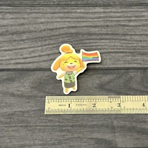 Animal Crossing | Isabelle Pride Sticker Decal | Great For Bottles, Laptops etc - Picture 1 of 4