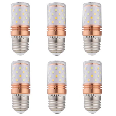 Pack=6 8W(50W equivalent) LED Corn Light Bulb E27/E26 Lamp Energy Saving CRI 80 - Image 1 of 4