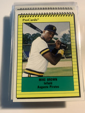 MIKE BROWN 1991 ProCards Augusta Pirates PWE SHIP