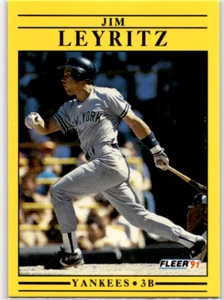 1991 Fleer - #671 Jim Leyritz - Bild 1 von 2