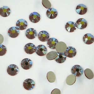 2058 SS30 TX *** 20 STRASS SWAROVSKI FOND PLAT 6,4mm   TOPAZ AB F - Imagen 1 de 4