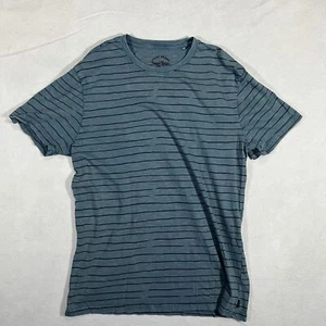 Camiseta Lucky Brand Sugar Magic para Hombre Talla Mediana Azul a Rayas Mangas Cortas - Imagen 1 de 8
