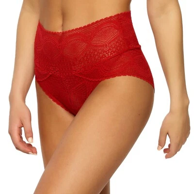Bragas FELINA Finesse Súper Elásticas Modernas Envoltura Simulada Calzoncillo Talla S/M Rojo Tango Foto 1 de 3