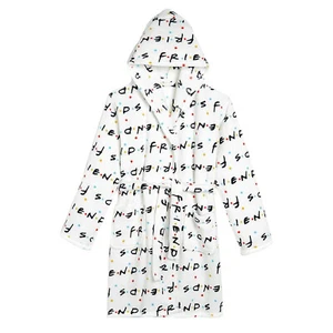 Official Licensed Older Girls Friends Hooded Robe Dressing Gown Age 10-16 Years  - Picture 1 of 4