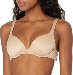 NATORI Liquid Full Fit Contour Underwire Bra sz 36DD Beige Cafe - Picture 1 of 6