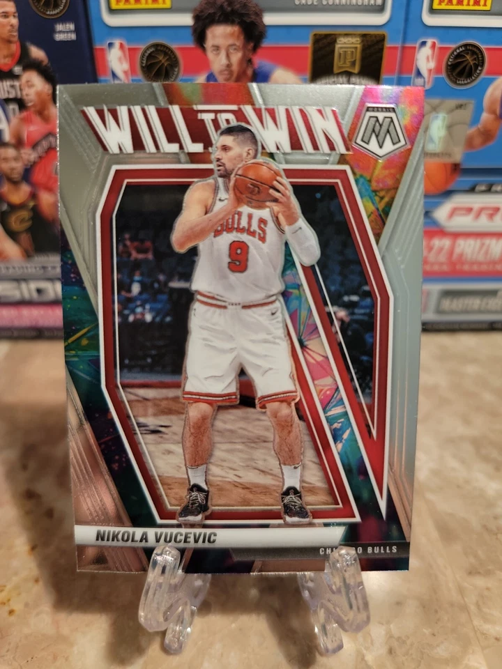 2020-21 Mosaic Nikola Vucevic Will To Win Insert 17 Chicago Bulls Panini 17 - Image 1 of 2