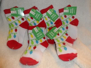 Lot of 6 pairs kid's socks with light bulb design from Madeforretail size 5-6.5 - Picture 1 of 3
