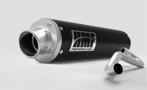 HMF Kawasaki Prairie 650 Black Performance Full Exhaust Muffler Pipe 2002 & 2003 - Picture 1 of 3