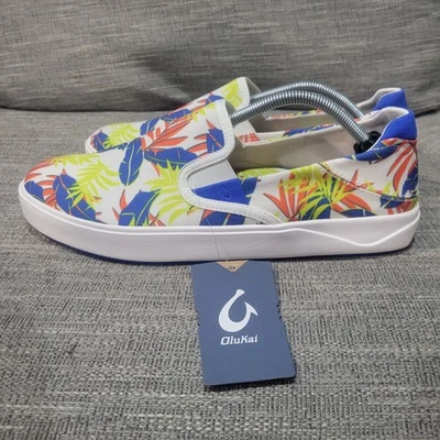 OluKai Lae'ahi Pa'i Men's Size 11 Swell/Aloha Shoes Floral - Image 1 of 4