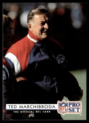 1992 Pro Set Ted Marchibroda Indianapolis Colts #198 - Image 1 of 2