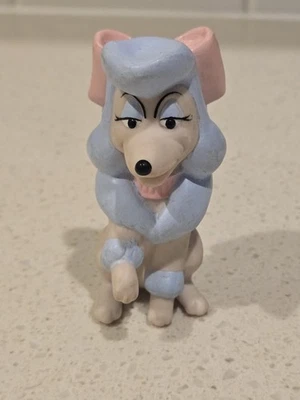 Boneco de borracha macia Oliver & Company Disney Georgette poodle menina cachorro 1988 - Imagem 1 de 4