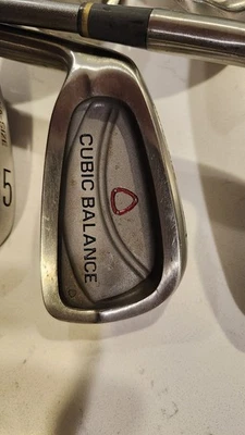 Nice Used Set Of LEFT HAND Cubic Balance Mega Size Irons, 3-PW, Regular Flex  - Image 1 of 4