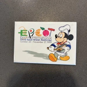 Epcot International Food & Wine Festival 1999 Topolino spilla pulsante spilla - Foto 1 di 2