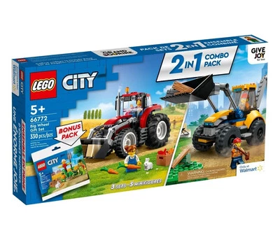 LEGO 66772 City Big Wheel Set 3 in 1 Includes Sets 60287 60385 30590 Retired - Image 1 of 4