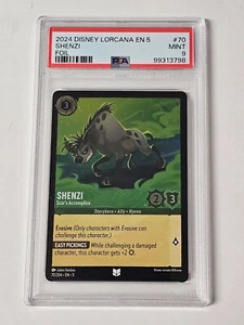 2024 DISNEY LORCANA SHIMMERING SKIES 70 SHENZI - SCAR'S ACCOMPLICE FOIL - PSA 9 - Picture 1 of 2