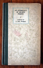 An Anthology Of Recent Poetry By L. D'o Walters 1920 Harold Monro Intro Vintage