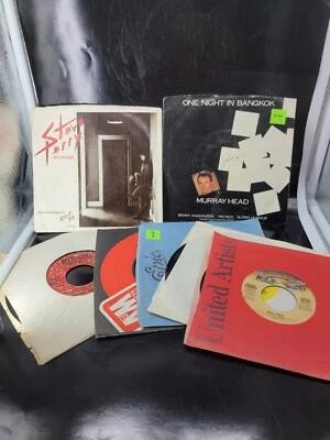 Lot Of 7 45 RPM Singles Records, Steve Perry, Weird Al Yankovic, Nena, Donna... Foto 1 de 4
