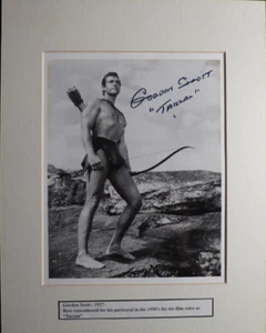 GORDON SCOTT TARZAN 8X10 SIGNED AUTOGRAPHED w/COA - Picture 1 of 2
